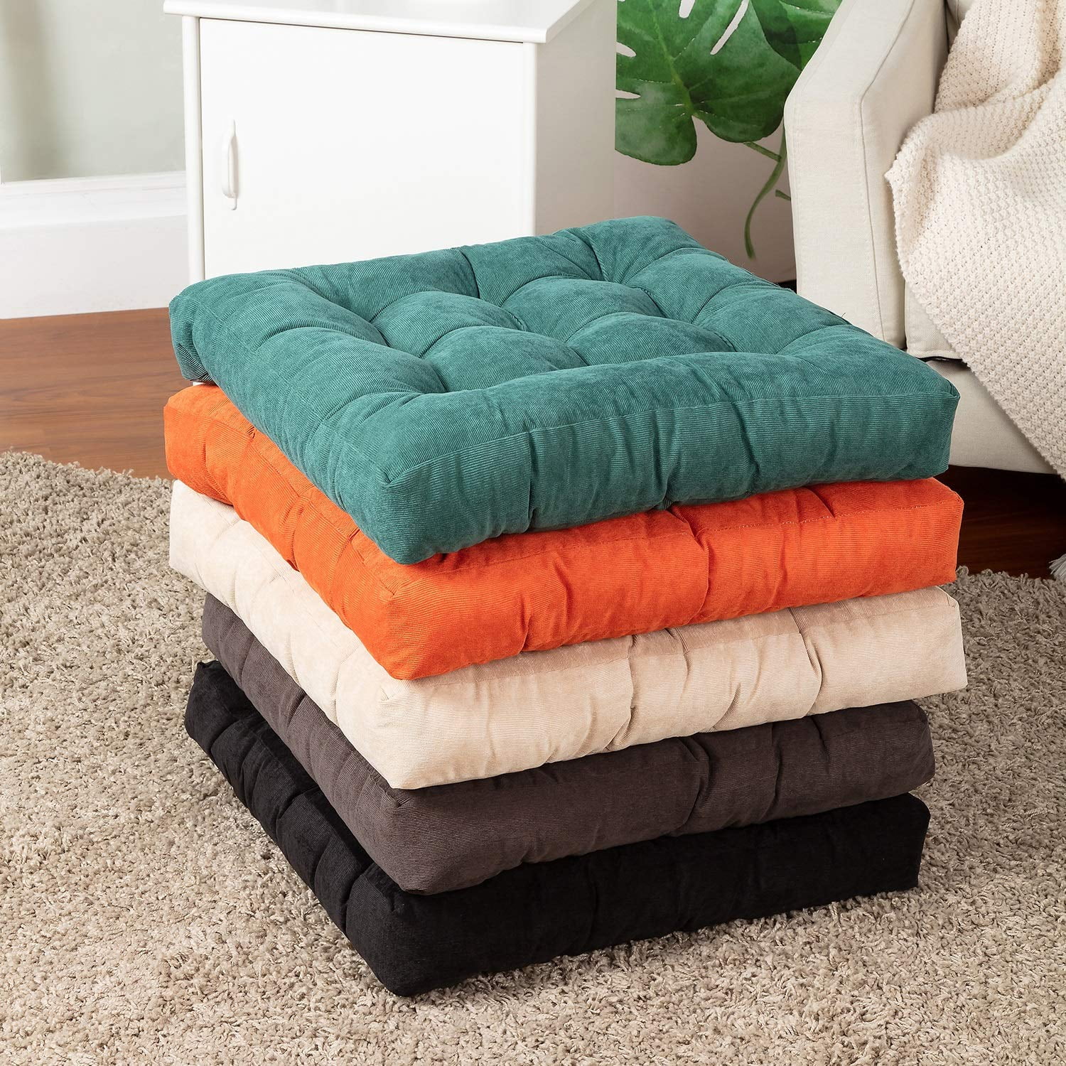 Floor Cushion Cotton 110x80x15 13 kg KG 3 Assorted. - Dekodonia