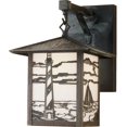 thumbnail image 2 of Meyda 51886 13 in. Seneca Lighthouse Straight Arm Wall Sconce - Verdigris & White, 2 of 2