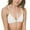 White, variant on Clothing Items Women's Thread Triangle Bra Wireless Lightly Lined Bralette Top Criss Cross Beauty Back Out Mini Bras