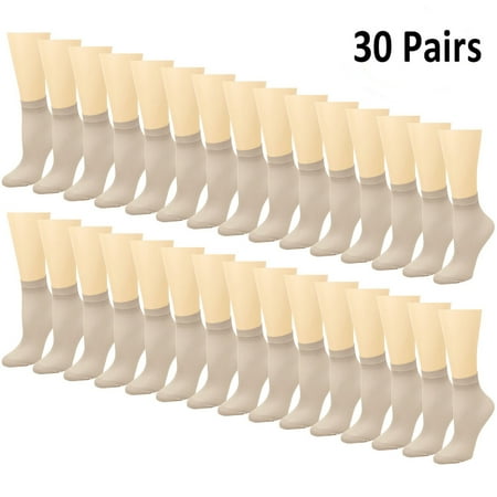 

30 Pairs Bulk Sale Women s Ankle High Sheer Socks
