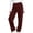 Wine #65, variant on WULMLEO Women's Corduroy Straight Leg Pants Elastic Back Waist Button Zip Fly Loose Casual Trousers with Pockets Black 2XL
