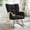 Dark Gray, variant on Toauuo Tufted Teddy Fabric Glider Rocking Chair - Metal Frame Upholstered Accent Chair for Living Room