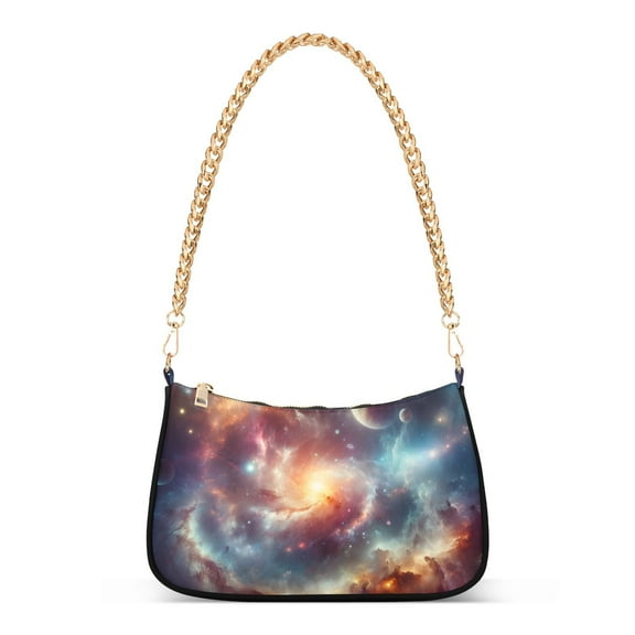Space UniverseWomen Small Shoulder Bag Crossbody Tote Hobo Bags Purse Clutch Handbags with Chain Strap for Women
