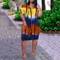 thumbnail image 3 of EIMELI Femmes Mode Casual V-Cou à Manches Courtes Sangle Dos Ouvert Robe Imprimée Sexy, 3 of 6