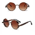 thumbnail image 6 of Retro Steampunk Round Sunglasses Women Men Round Glasses Retro Metal Frame-3PCS, 6 of 8