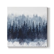 Wexford Home Indigo Forest - 32" x 32" Gallery Wrapped Canvas, Ready to Hang