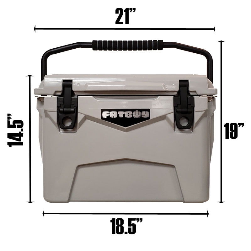 Fatboy 20 Quart Roto Molded Hard Sided Cooler White