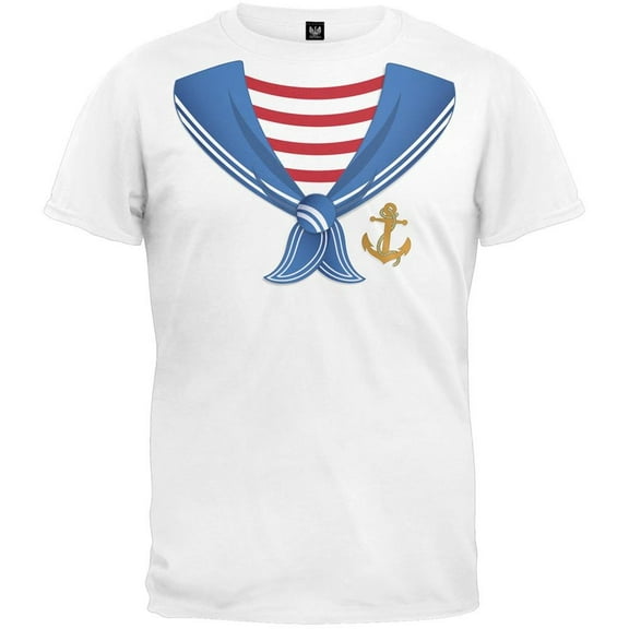 Old Glory Mens Halloween Sailor Costume Short Sleeve Graphic T Shirt