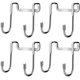 thumbnail image 1 of Gancho sólido en forma de S, 4 unidades/paquete, ganchos en forma de S de acero inoxidable 304, ganchos en S para trabajo pesado, ganchos para estante, ganchos para colgar Ormromra YQ-0796, 1 of 8