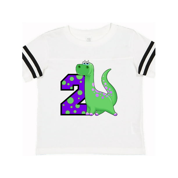 INKtastic - 2nd Birthday Dinosaur Toddler T-Shirt - Walmart.com ...