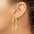thumbnail image 3 of Boucles d'Oreilles Ovales en Or Jaune 14k, 3 of 8