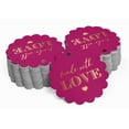 thumbnail image 2 of Inkdotpot Pack Of 100 Real Gold Foil Paper Tags Made With Love Text Favor Hang Tags, 2 of 6