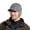 Light Gray, variant on Winter Knit Hat With Ear Thickened Thermal Cap For Cold Weather Outdoor Activities Khaki One Size