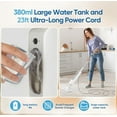 thumbnail image 5 of Steam Mop All-in-one Multi-Functional Powerful Steam Cleaner, Handheld Detachable Floor Steamer with 2 Steam Level, 380ML Water Tank & 23FT Power Cord for Whole Home Use$$Home Decor, Kitchen, & Other, 5 of 7