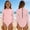 Pink, variant on ITSAME Girls One-Piece Swimwear, Polka Dot Print Sun Protection Crew Neck Quick-Dry Beach Swimsuit Pink Size 9-10