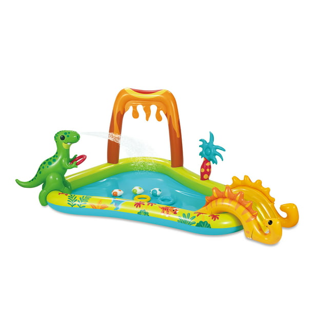Station Losjes Vul in Play Day Inflatable Dino Play Center, Ages 2 and Up, Unisex - Walmart.com