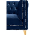 thumbnail image 3 of Meridian Furniture Michelle Navy Velvet Chair, 3 of 9