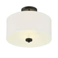 thumbnail image 3 of Trade Winds Cassie Drum Semi-Flush Mount Ceiling Light in Matte Black, 3 of 5