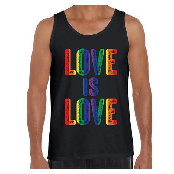 Awkward Styles Love is Love Tank Top for Men LGBTQ Muscle Shirt Gay Pride Tank Mens Love Is Love Graphic Tank Tops Love Graphic Tops