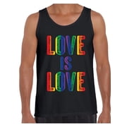Awkward Styles Love is Love Tank Top for Men LGBTQ Muscle Shirt Gay Pride Tank Mens Love Is Love Graphic Tank Tops Love Graphic Tops