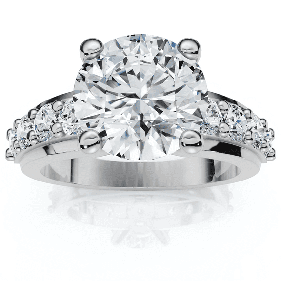 Pompeii 2ct Round Diamond Solitaire Engagement Ring 14k White Gold Lab Grown (FG,VS)