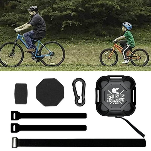 SunRoad Outdoor Mountain Bicycle Tow Rope Heavy Duty Retractable Parent-child Kids MTB Road Bike Pull Strap Behind Bike Traction Device Bike Accessories