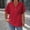Red, variant on Endives Womens Linen T Shirt Casual Solid Color Button V Neck T Shirt Plus Size XL-5XL Blue