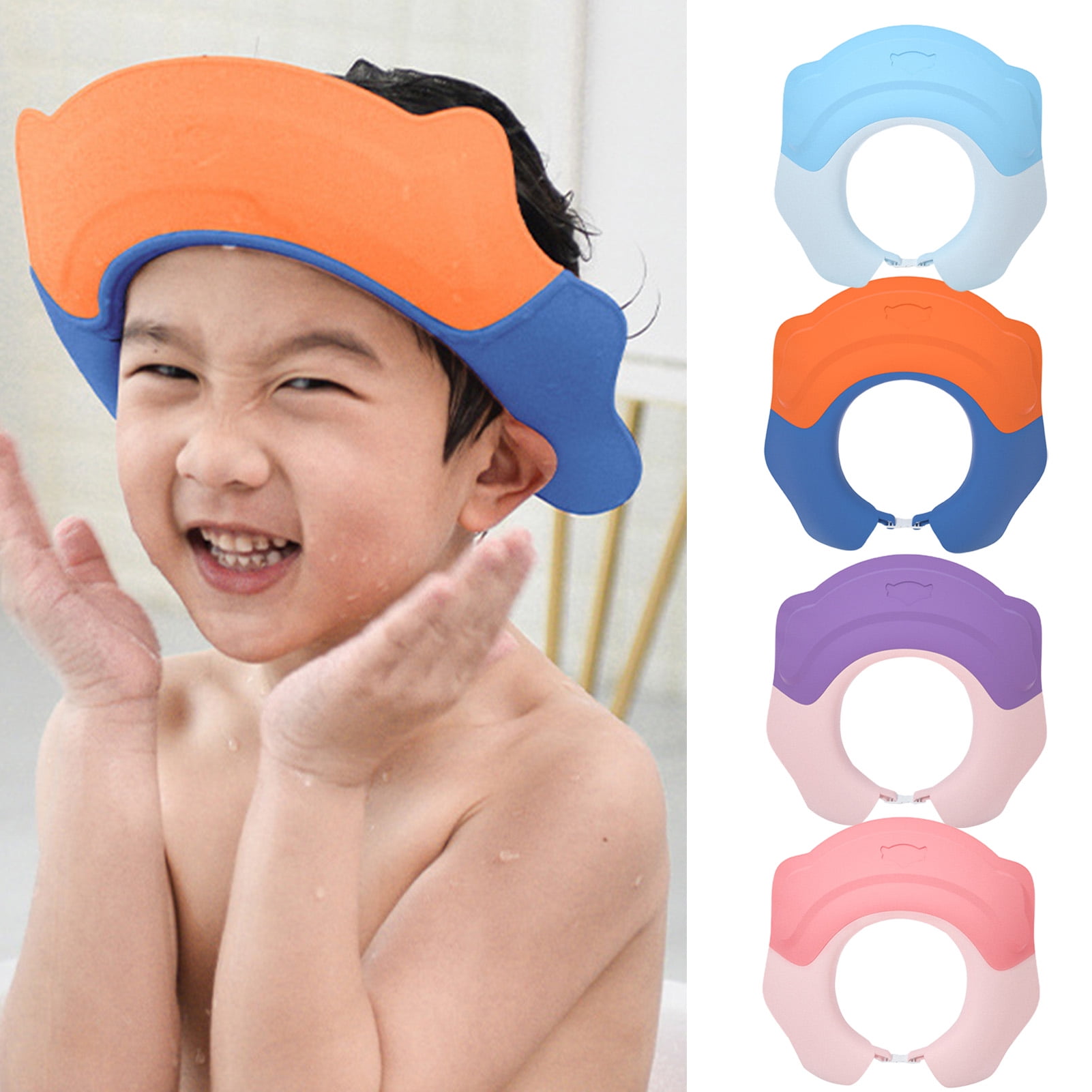 Honrane Shampoo Cap Backflow Prevention Cute Ears Protective Durable