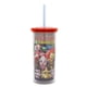 thumbnail image 1 of Vaso de viaje plateado con búfalos asesinos de payasos del espacio, 1 of 8