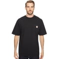 thumbnail image 1 of Camiseta Carhartt para hombre, holgada, pesada, con bolsillo, negra, 1 of 3
