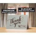 thumbnail image 4 of Wedding Shower Thank You Cards, Rose Foiled Letterpress, Bulk Set, 4 of 5