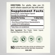 Sulforaphane (Broccoli) | 90 Capsules | Non-GMO, Gluten Free for Men and Women | by Piping Rock
