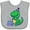 AC-Heather Grey, variant on Inktastic T-rex 1st Birthday Boys or Girls Baby Bib