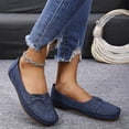 thumbnail image 7 of Women's Leather Soft-Soled Non-Slip Shoes, Comfortable Soft Hand-Stitched Loafers, Lightweight Slip On Flat Walking Shoes for Women Casual Shoes 41, 7 of 7