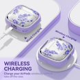 thumbnail image 4 of Funda para AirPods 4 Inesore Clear Floral con cierre de seguridad para mujer, 4 of 8