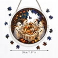 thumbnail image 3 of Fmbmuo Halloween Acrylic Puzzle Suncatcher 20cm Ghost And Cat Design For DIY Window And Wall Display, 3 of 5