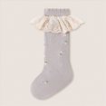 thumbnail image 2 of Ruffle Crew Socks,Cute Floral Frilly Socks Girls,Casual Turn Cuff Soft Crew Socks for Baby to Toddler Girls 0-12 Months 1T 2T 3T 4T 5T Kids, 2 of 9