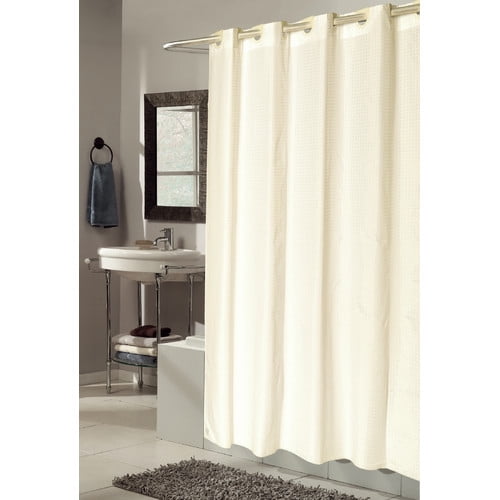 Carnation Home Fashions "Ez On" built in hooks shower curtain CAR-SCEZ-ST/CK/08 