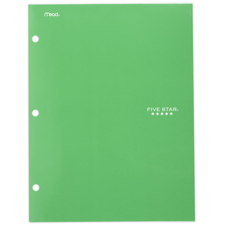 Five Star 4-Pocket Paper Folder, 12 inch x 9.5 inch , Black (33601)