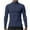 003 Navy, variant on Mens Quarter Zip Athletic Pullover Solid Stand-up Long Sleeve Sweatshirt for Men Workout Gym Golf