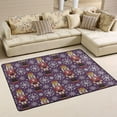 thumbnail image 2 of SKYSONIC Nutcracker Snowflakes Purple Non-Slip Area Rug, Christmas Cute Soldier Floor Carpet Comfort Floor Mats Decor for Indoor Front Porch Living Room Bedroom Kitchen, 36"x24", 2 of 5