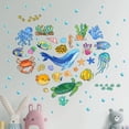thumbnail image 5 of JUNWELL Glow in The Dark Ocean Fish Wall Decals,Under The Sea Wall Stickers Decals Decor Luminous Sea Life Animals Waterproof Stick Wall Decal for Kids Boys Bedroom Watercolor Ocean Creatures, 5 of 6
