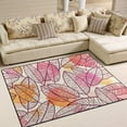 thumbnail image 2 of Coolnut Seamless Pattern Foliage Area Rug Carpet, Light Weight Polyester Floor Mat Kids Playing Mat for Living Room Bedroom , 7' x 5' (80 x 58 in), 2 of 6