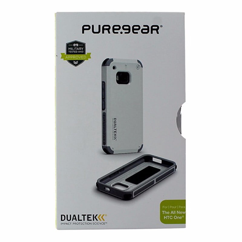 Puregear Dualtek impacto caso para HTC One M9-Blanco/Gris