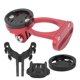 thumbnail image 4 of Soporte de extensión de vástago de aluminio para computadora de bicicleta con soporte de linterna integrado, rojo, 4 of 8