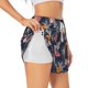 thumbnail image 1 of Balery Hawaiian Style Pantalones cortos deportivos para mujer con forro y dos bolsillos, elásticos, para entrenamiento, gimnasio, yoga-Medium, 1 of 7