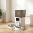 thumbnail image 3 of PawHut Automatic Cat Feeder, Smart Cat Food Dispenser with APP Control, 3 of 10