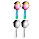 thumbnail image 2 of KAKOWELY 4 cucharas de acero inoxidable para helado y postre, vajilla pulida para cocina casera., 2 of 5