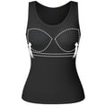thumbnail image 6 of MISS MOLY Tank Tops for Women Basic Camisole with Built in Bra Casual Wide Strap Sleeveless Layer Vests, 6 of 6