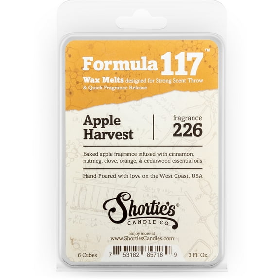 Apple Harvest Wax Melts - Highly Scented   Natural Oils - Shortie's Candle Company